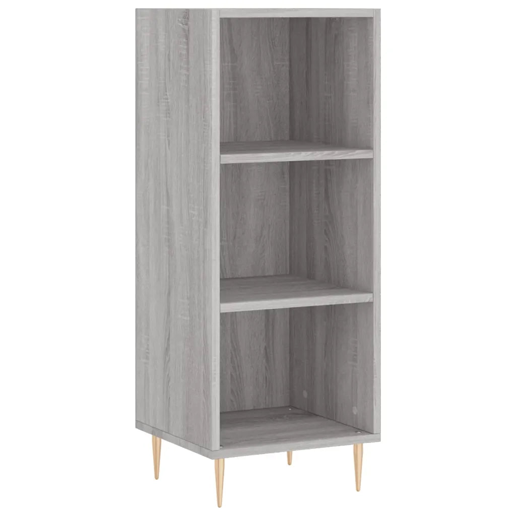 Credenza-Buffet-Armadio da cucina Grigio Sonoma 34,5x34x180 cm in Legno Multistrato 590285
