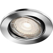 Faretto da incasso orientabile GU10 Ø 8,6 cm cromo