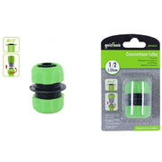 Trade Shop - Connettore Giunzione Tubi Da 1/2″ Innesto Riparatore In Plastica Giardino 92171 -