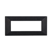 Placca Piramide Serie Moon 6P Colore Nero Brillante Compatibile Con Bticino Axolute