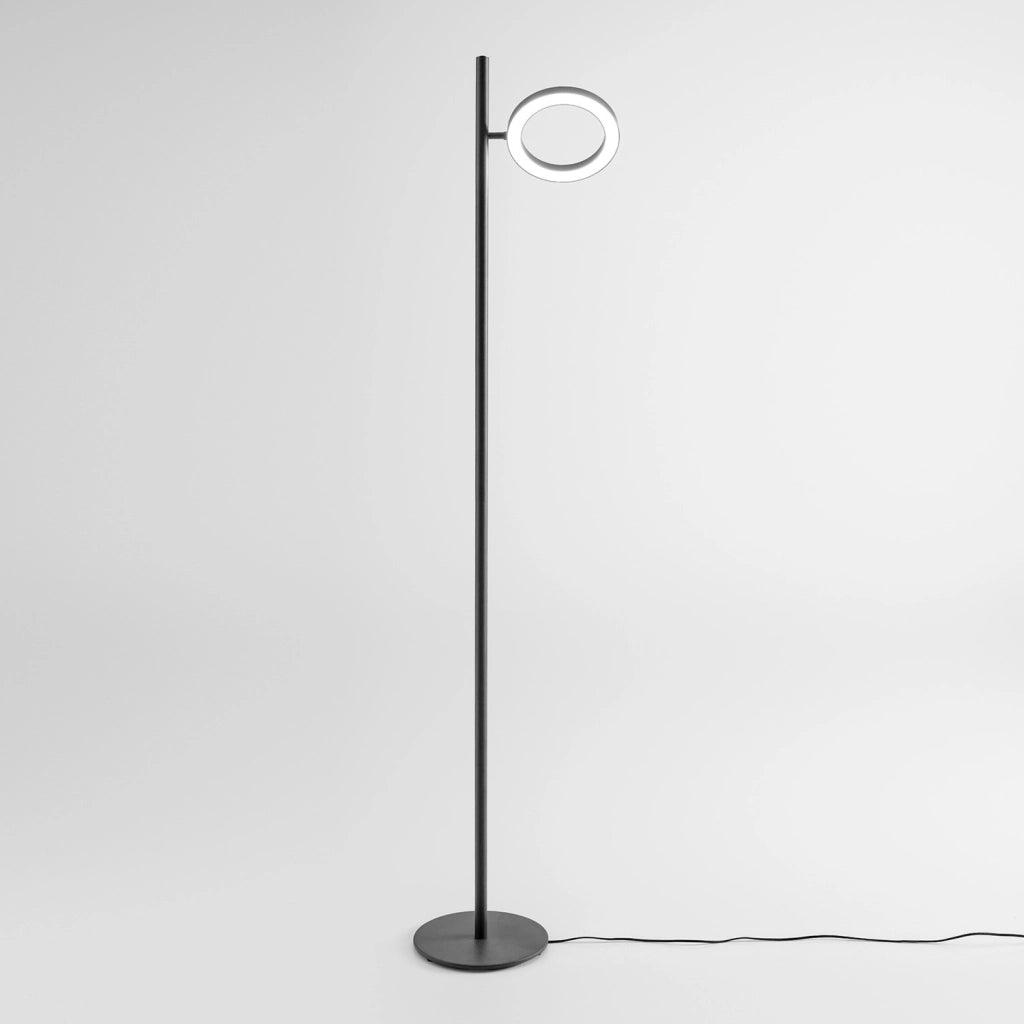 Lampada da Terra GPIN31 - Piantana LED Orientabile 25W 1391lm 3000K in Alluminio Nero Opaco - Gealuce
