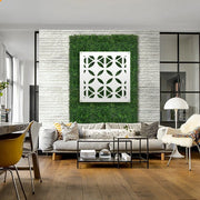 ALIEN - Pannello in PVC traforato - Parasole Misura: 48x48 cm, Colore: bianco