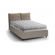 Albiate, Letto Singolo Materasso Incluso Made in Italy, Grigio Tortora