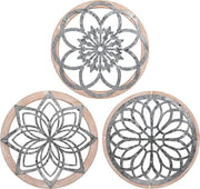 Decorazione per Parete Rustica Set di 3 per Ogni Stanza della Casa