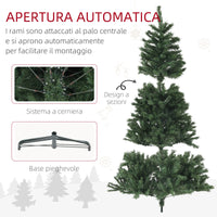 Albero di Natale Artificiale 110 x180 cm 1000 Rami verde