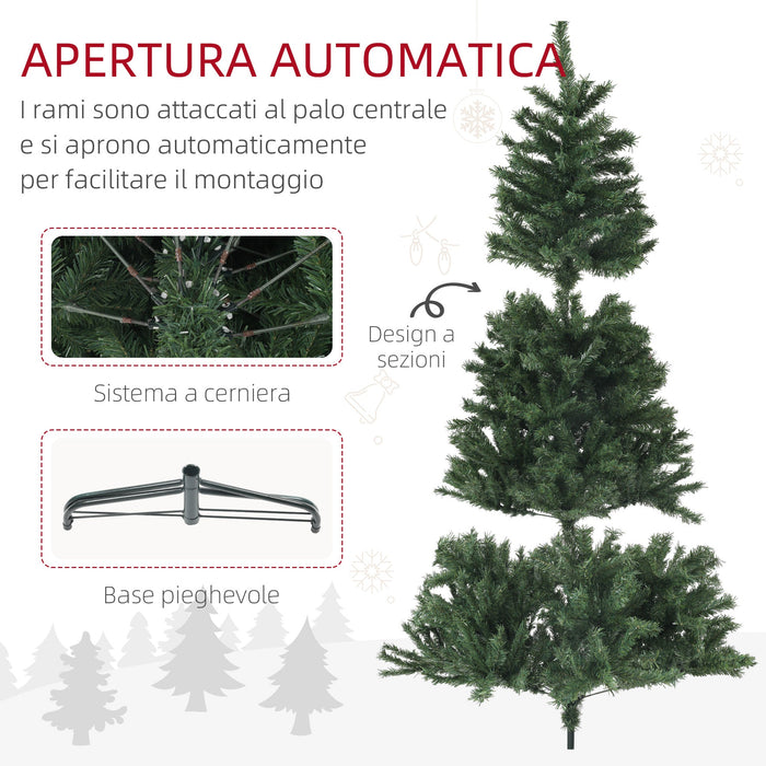 Albero di Natale Artificiale 110 x180 cm 1000 Rami verde