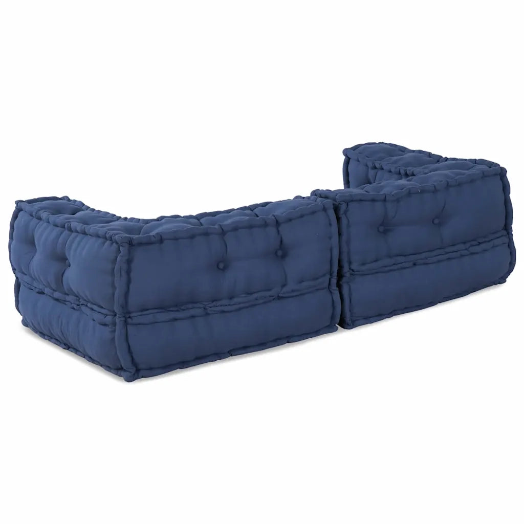 vidaXL Cuscino Blu 140 x 70 x 36 cm Poliestere