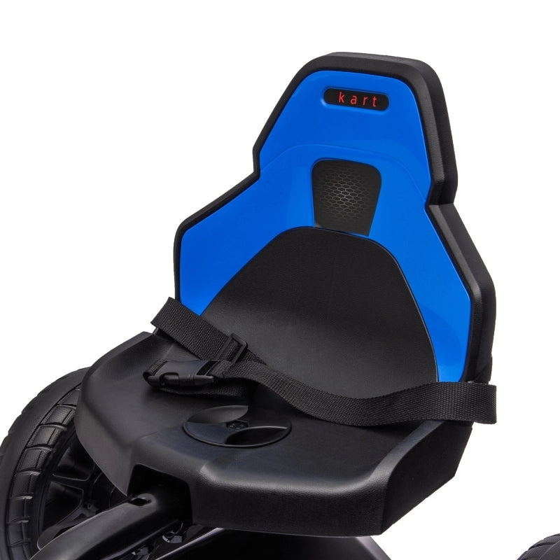 Go-kart a pedali con marcia avanti e indietro, per bambini dai 3 agli 8 anni, blu