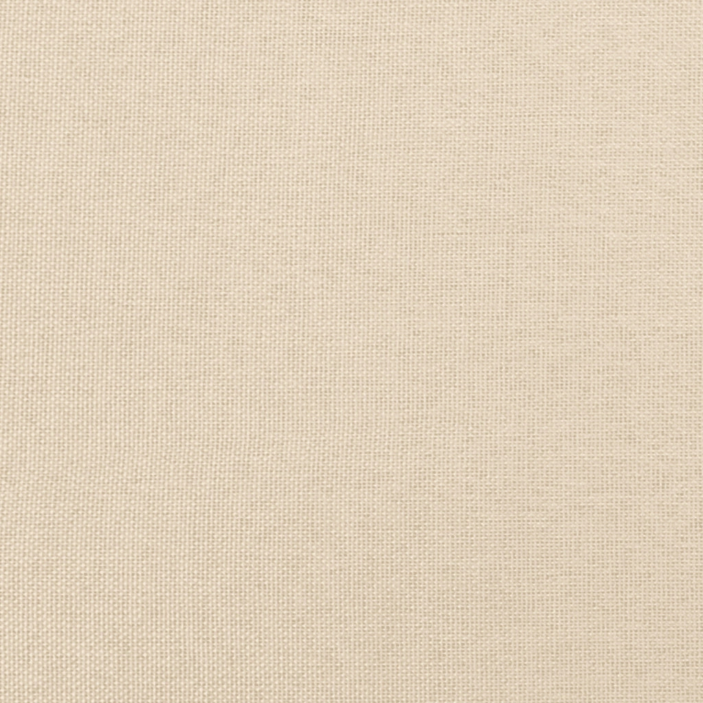 Giroletto a Molle con Materasso Crema 200x200 cm in Tessuto 3142366