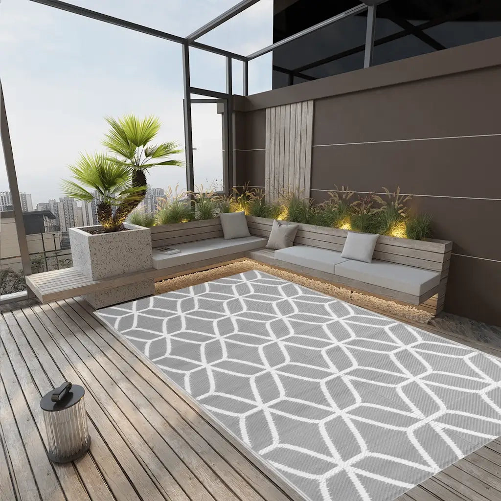 Tappeto da Esterno Grigio 140x200 cm in PPcod mxl 71375