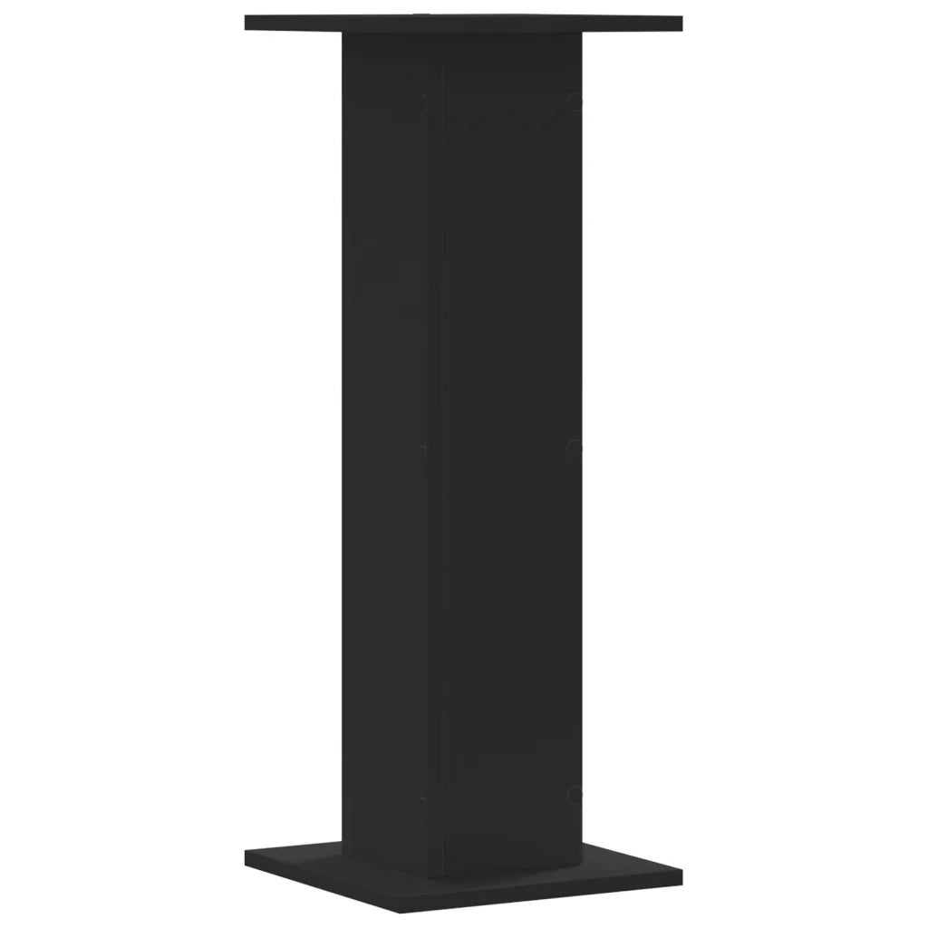vidaXL Supporti Altoparlanti 2 pz Neri 30x30x80cm in Legno Multistrato