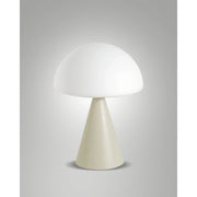 Lampada Blip Da Tavolo in Metallo e Vetro 1 Luce Collezione BLIP Stile Sabbia