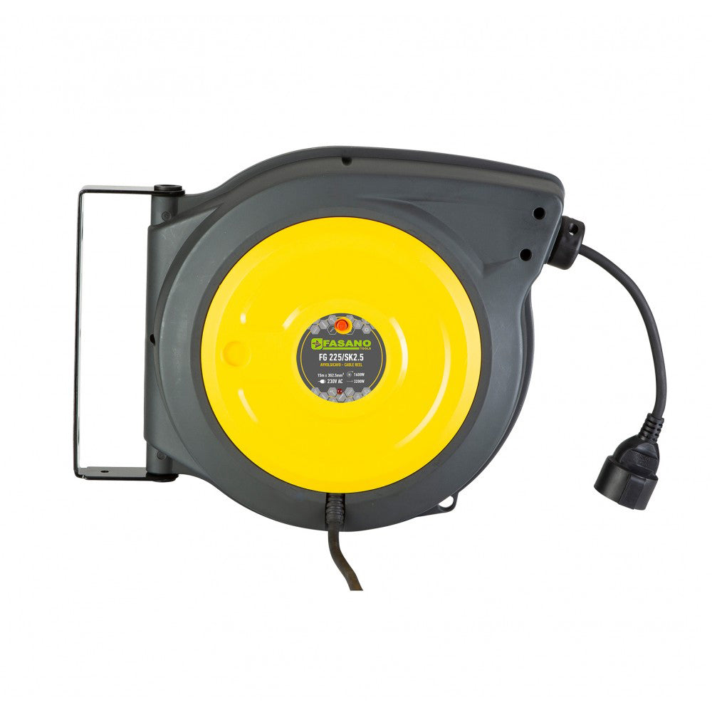 AVVOLGICAVO AVVOLGITORE AUTOMATICO 15m 3Gx1,5mm²  CON PRESA SHUCKO FASANO