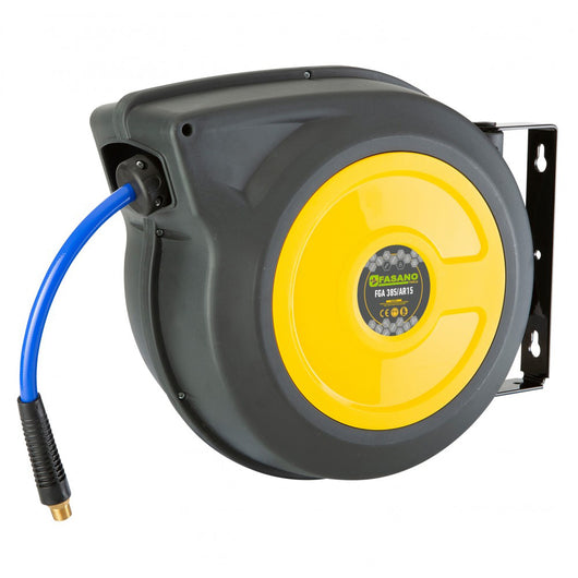 AVVOLGITUBO ARIA COMPRESSA TUBO POLIURETANO RETINATO 15m ATTACCO 1/4 Ø8mm FASANO