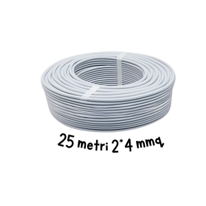 Cavo elettrico fg16or 2x4 mm² grigio 0,6/1 kv matassa 25 metri