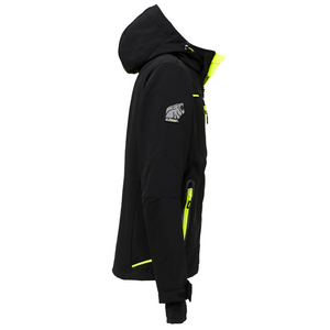 Giacca lavoro uomo softshell chiusura zip cappuccio black carbon space upower *** misura small - s, confezione 1