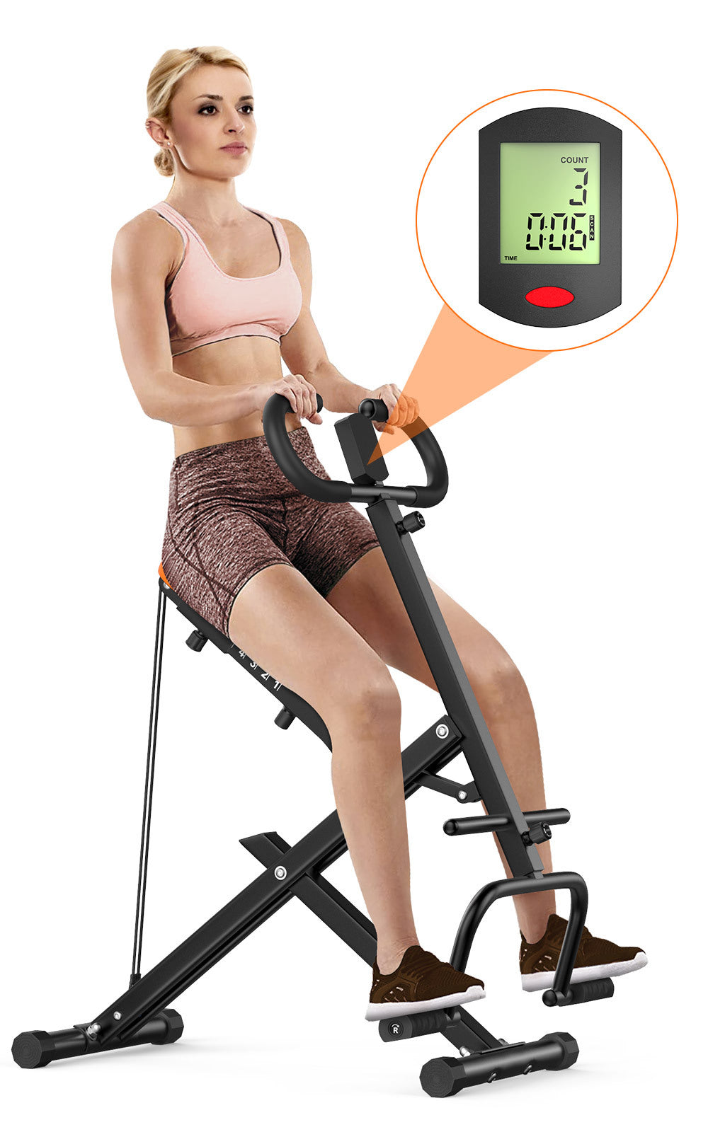 Panche per pesi - RATTANTREE - Upright Row-N-Ride -Vogatore verticale multifunzionale per allenamento completo del corpo, glutei e gambe