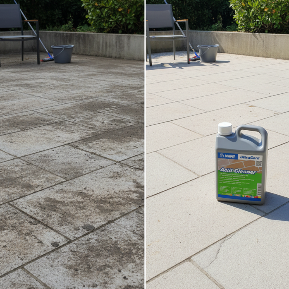 Pulitore liquido concentrato acid cleaner per residui cementizi tanica 1 litro *** pezzi 6 pz, confezione 1