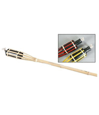 Fiaccola Bambà¹ Bamboo 120 Cm Per Esterno Giardino Luce Torcia Stoppino Ro000444         