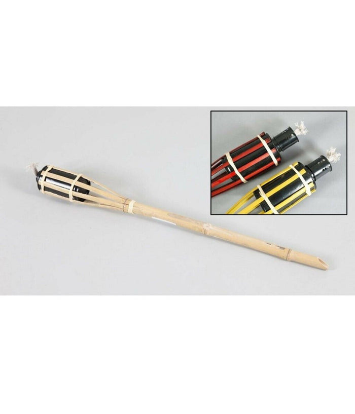 Fiaccola Bambà¹ Bamboo 60cm Esterno Giardino Luce Torcia Stoppino Bt-a60 Ro000441         