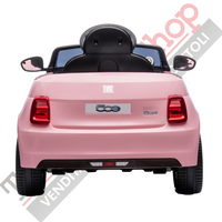 Auto Elettrica per Bambini Fiat 500e 12V-Rosa