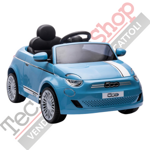 Auto Elettrica per Bambini Fiat 500e 12V-Blu