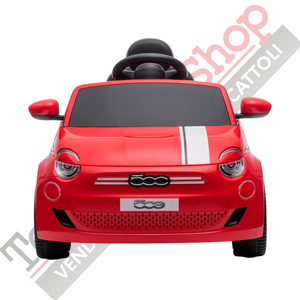 Auto Elettrica per Bambini Fiat 500e 12V-Rosso