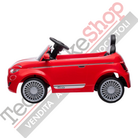 Auto Elettrica per Bambini Fiat 500e 12V-Rosso