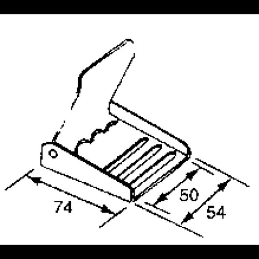 FIBBIA INOX MM. 50X74