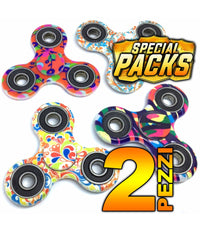 Fidget Spinner Hand Gioco Portatile Fantasia 3d Giocattolo Anti Stress 2 Pezzi         