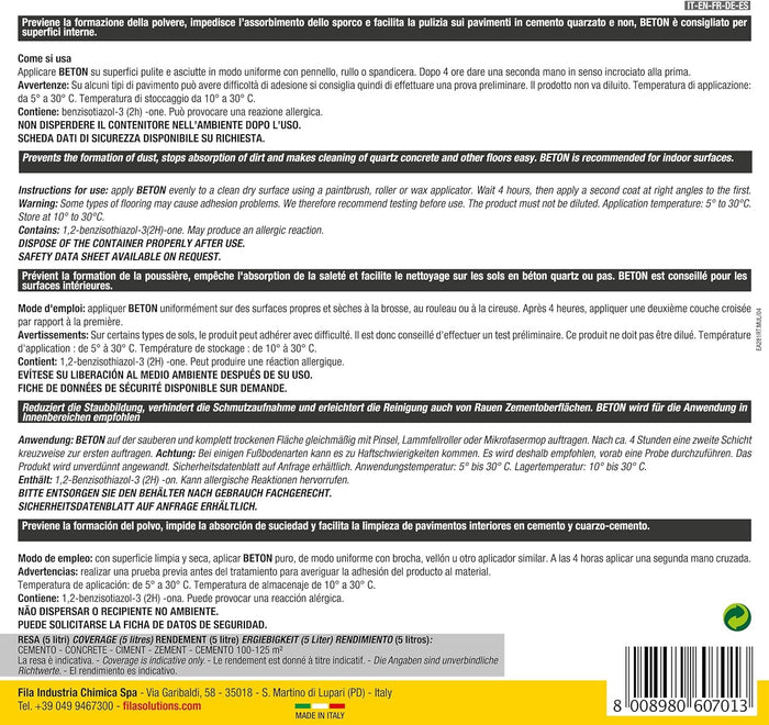 Fila Beton Lt.5 Protettivo Salva Garage