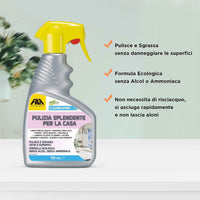 Fila Clean&shine Ml.750 Detergente Universale Per Tutte Le Superfici