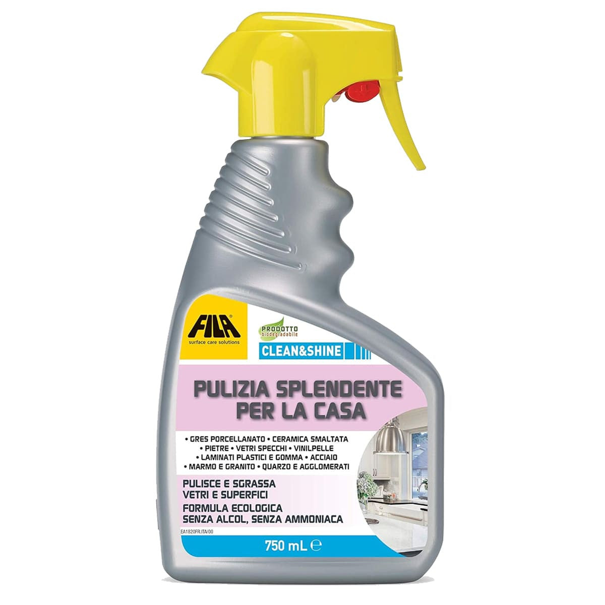 Fila Clean&shine Ml.750 Detergente Universale Per Tutte Le Superfici