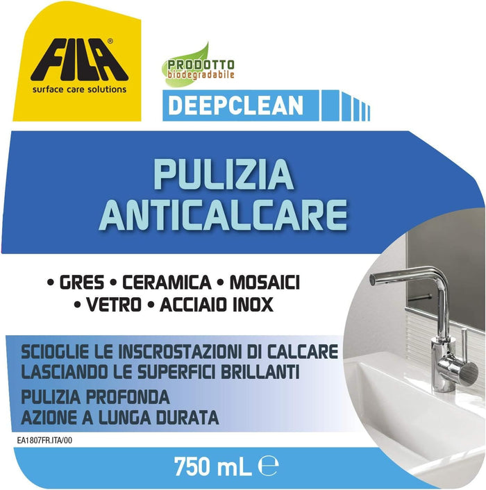 Fila Depclean Ml.750 Detergente Anticalcare Pronto All'uso