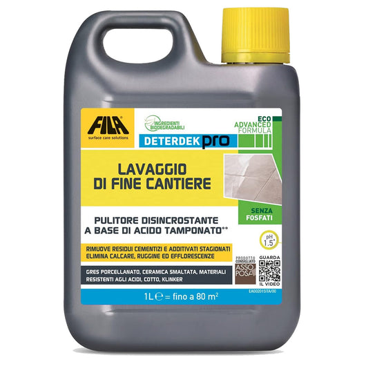 Fila Deterdek Pro Lt.1 Detergente Acido Per Rimozione Incrostazioni