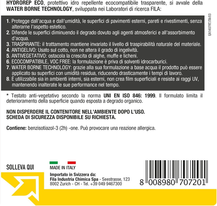 Fila Hydrorep Eco Lt.1 Idrorepellente Ad Effetto Naturale