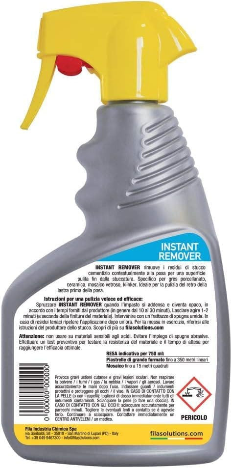 Fila Instant Remover Ml.750 Pulitore Istantaneo Per Stucco Cementizio Fresco