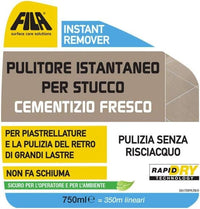 Fila Instant Remover Ml.750 Pulitore Istantaneo Per Stucco Cementizio Fresco