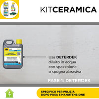 Fila Kit Ceramica Kit Specifico Per Pulizia Dopo Posa E Manutenzione - Kit Da 4 Pz