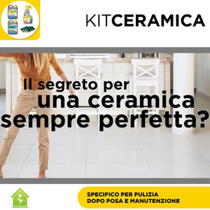 Fila Kit Ceramica Kit Specifico Per Pulizia Dopo Posa E Manutenzione - Kit Da 4 Pz