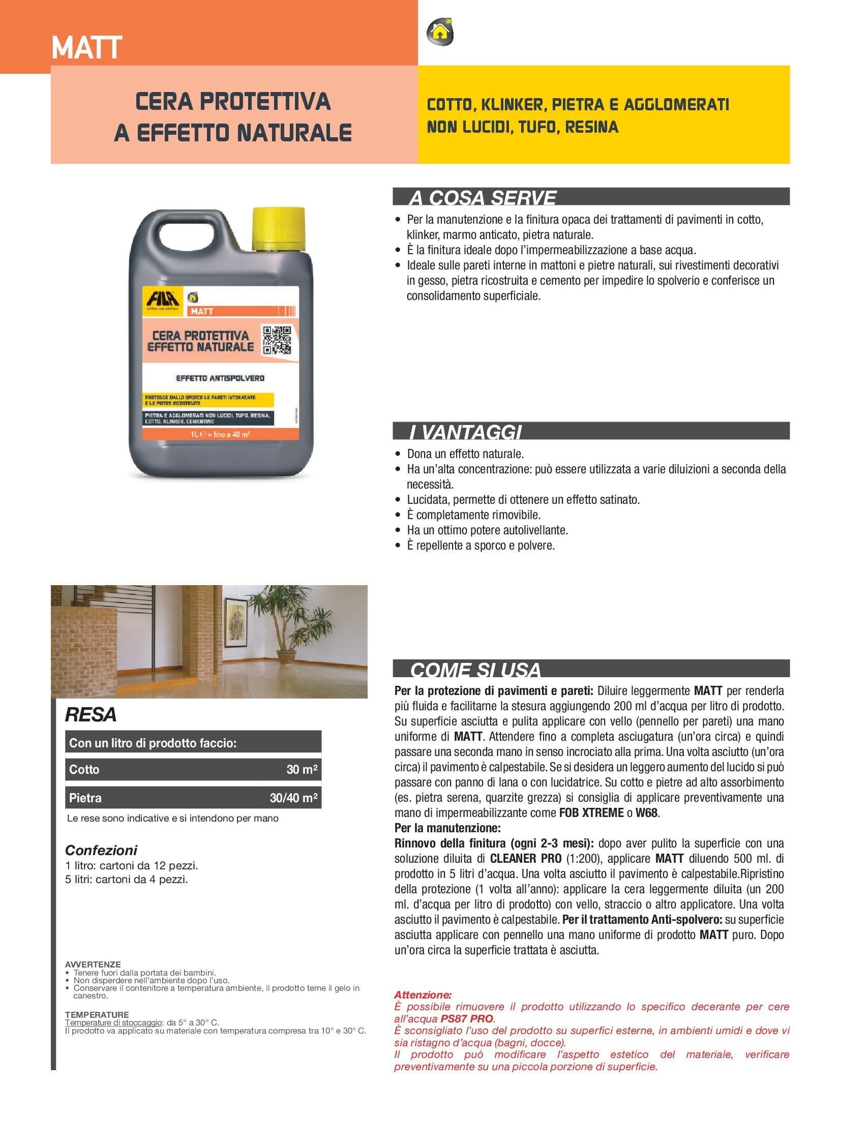 Fila Matt Lt.1 Cera Protettiva A Effetto Naturale