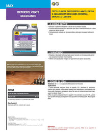 Fila Max Lt.5 Detergente Decerante 1l Per Cotto E Pietre