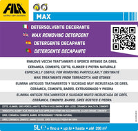 Fila Max Lt.5 Detergente Decerante 1l Per Cotto E Pietre