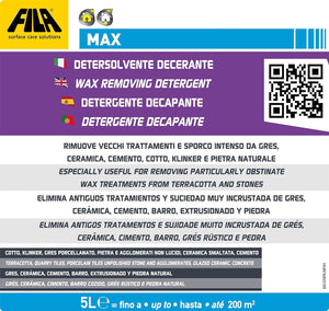 Fila Max Lt.5 Detergente Decerante 1l Per Cotto E Pietre