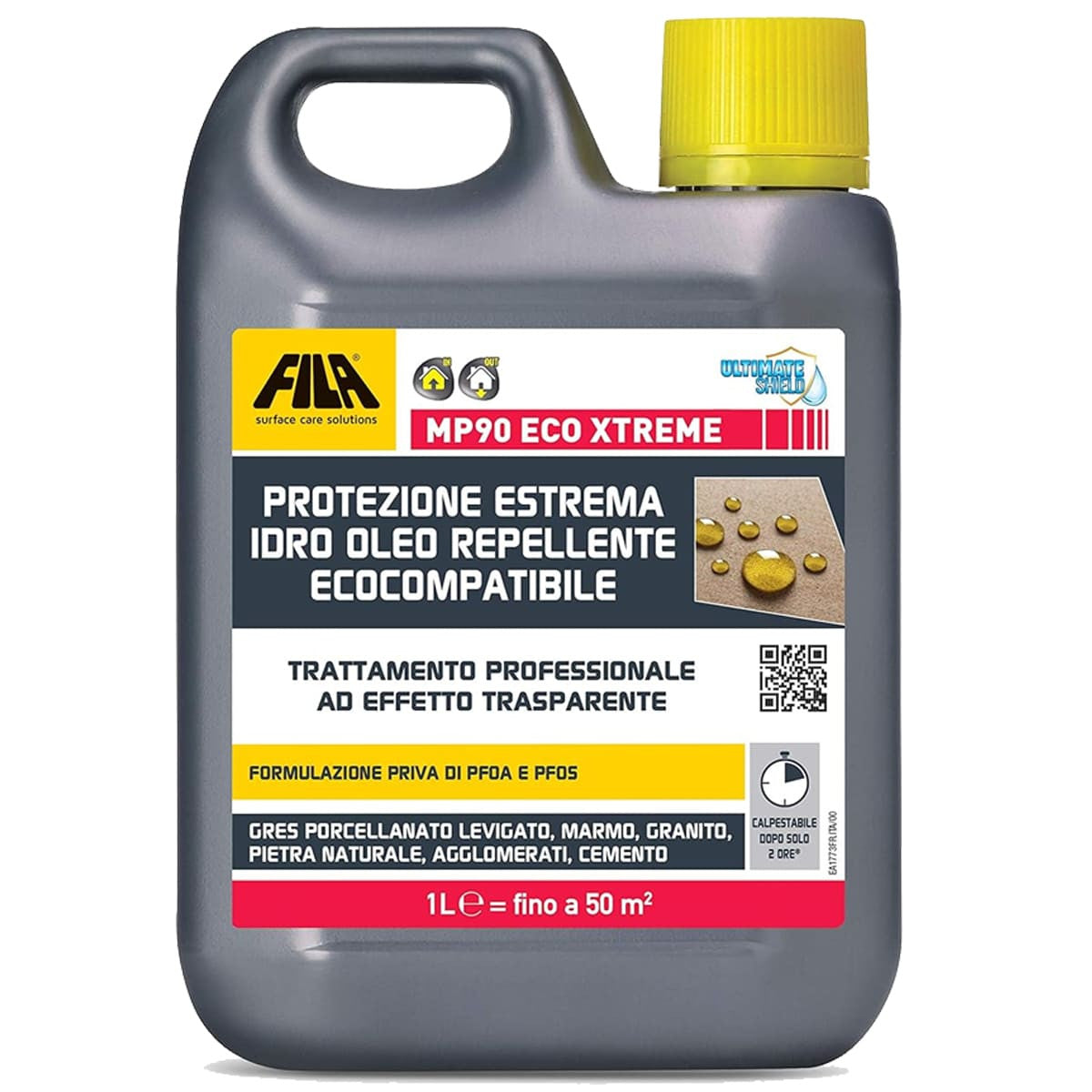 Fila Mp90 Eco Xtreme Lt.1 Protettivo Antimacchia Per Superfici Lucide Base Acqua