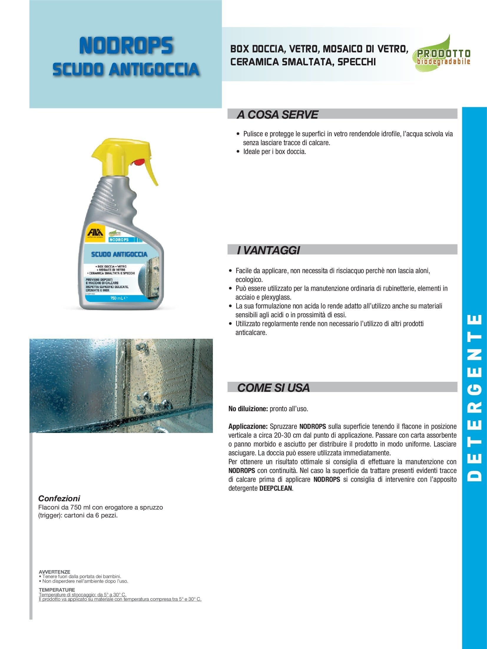 Fila Nodrops Ml.750 Barriera Antigoccia Spray