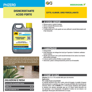 Fila Ph Zero Lt.1 Disincrostante Acido Forte