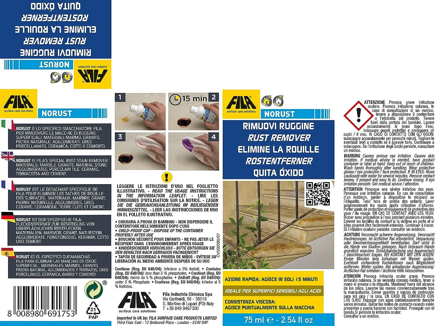 Fila Sr95 Ml.75 Smacchiatore