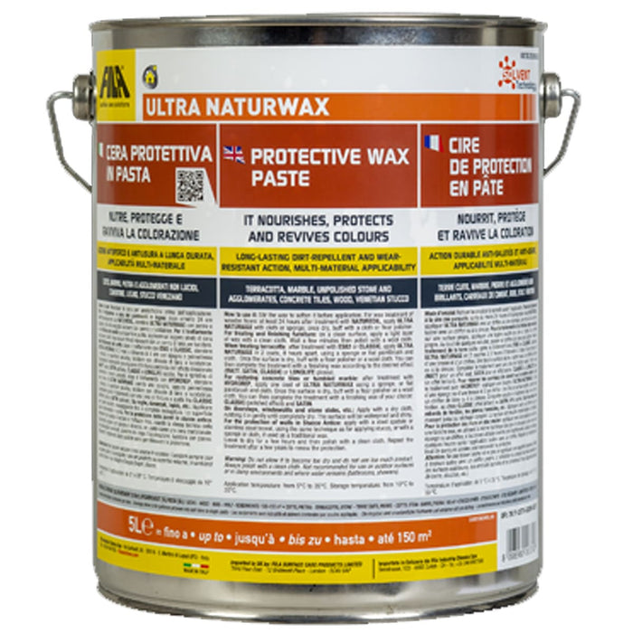 Fila Ultra  Naturwax Lt.5 Cera Protettiva In Pasta Per Cotto Pietra Cemento Marmo
