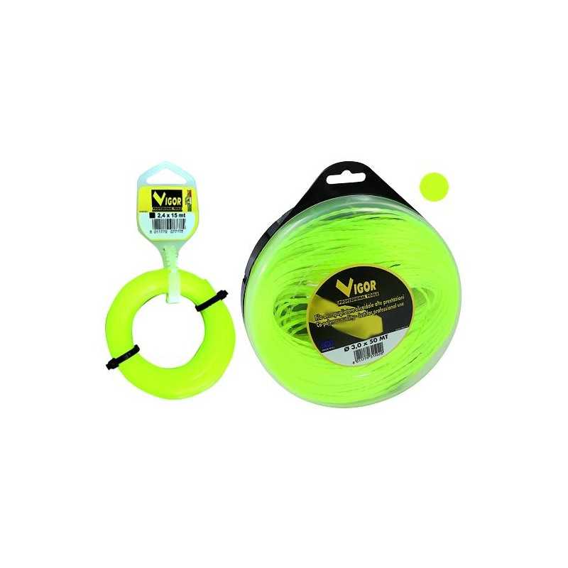 Filo Decespugliatore Vigor Tondo Mt. 60 Ø mm. 3